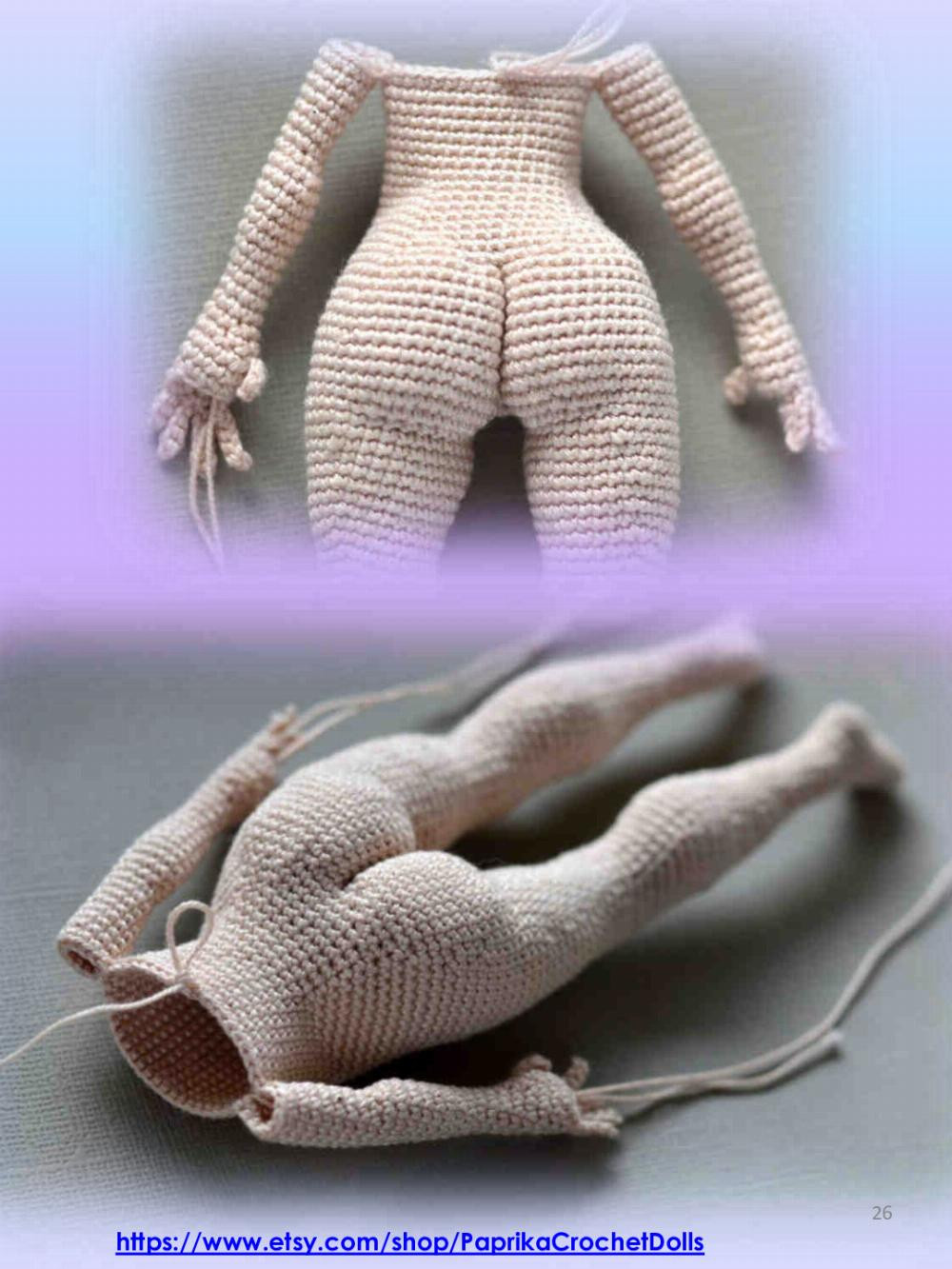 crochet pattern violet doll