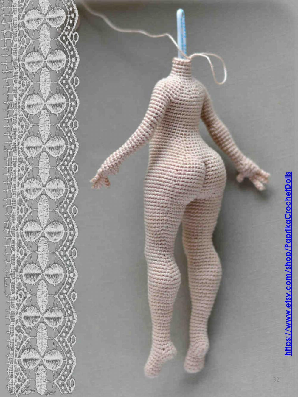 crochet pattern violet doll