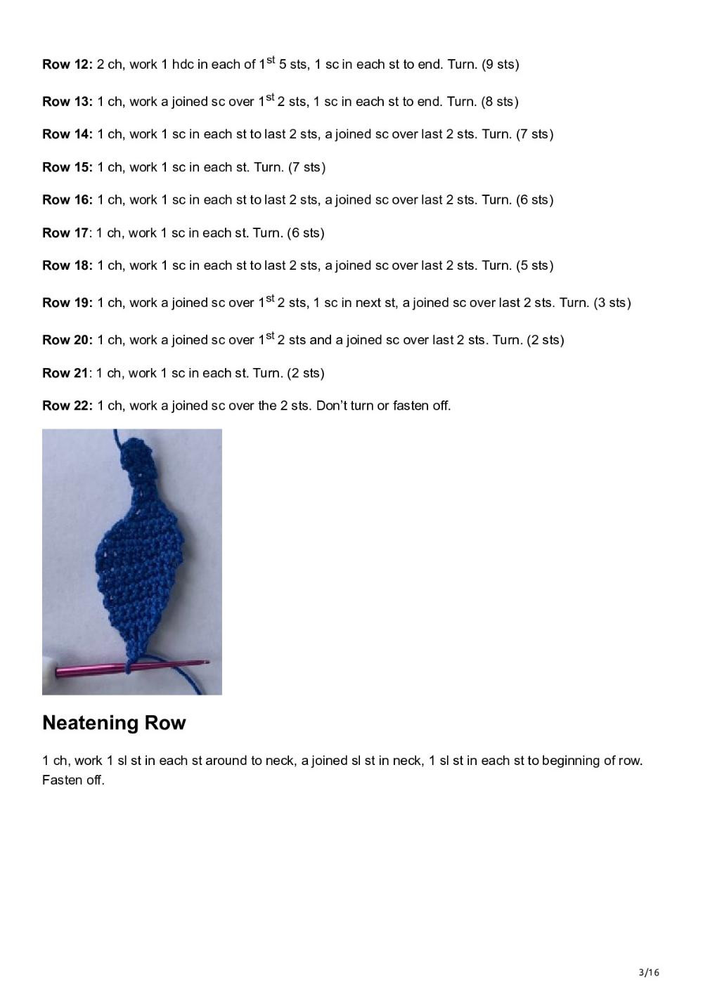 crochet peacock pattern