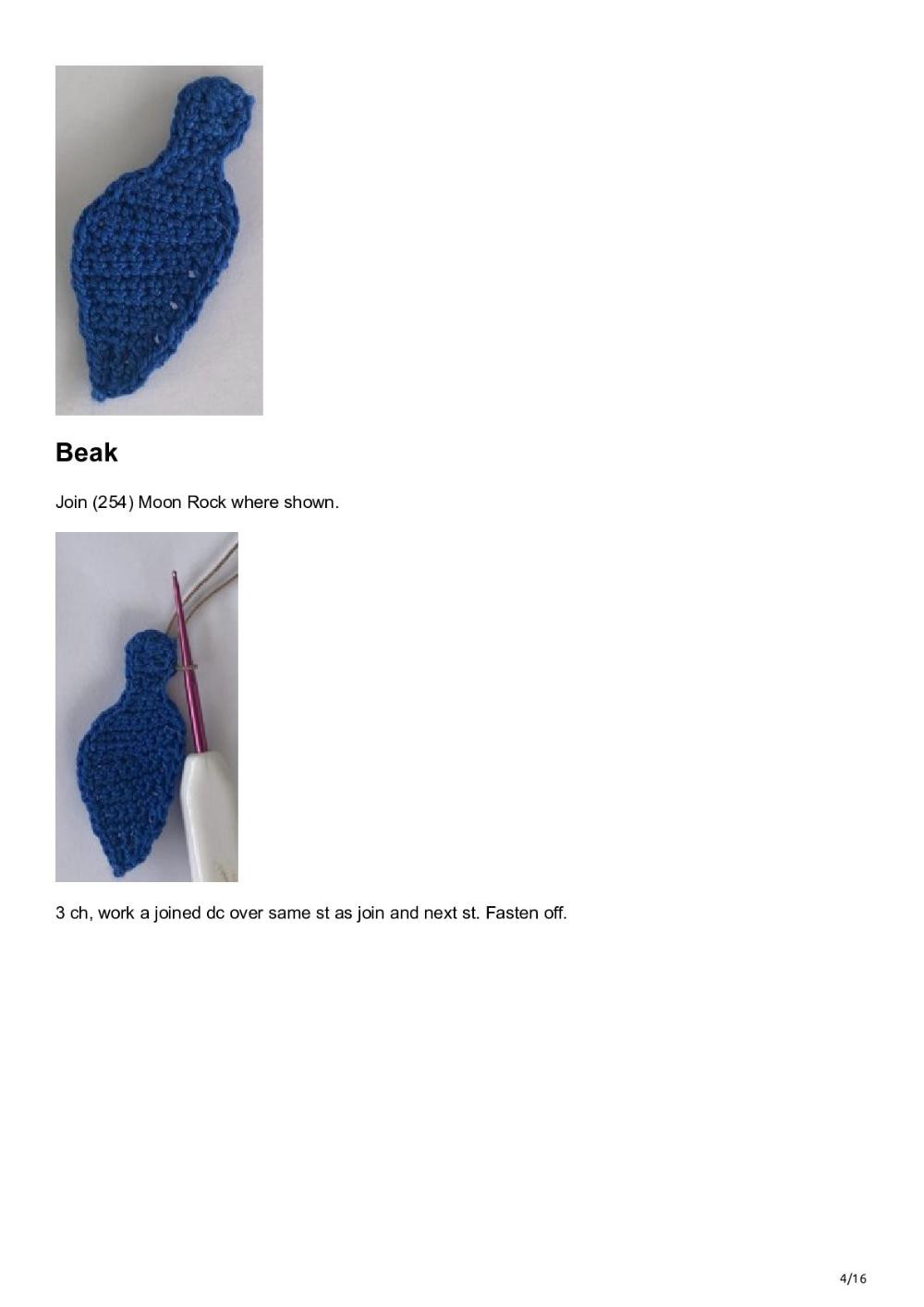 crochet peacock pattern