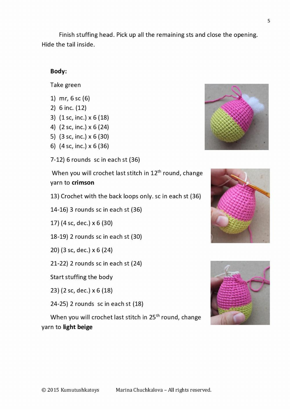 CROCHET TOY «FUNNY MONKEY » Crochet pattern