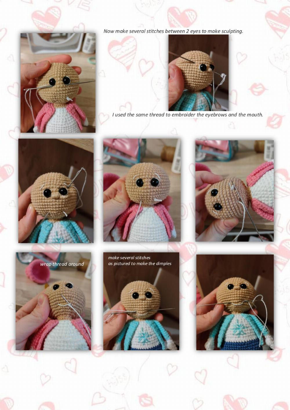 Crochet toy pattern Betty and Benjamin the babies