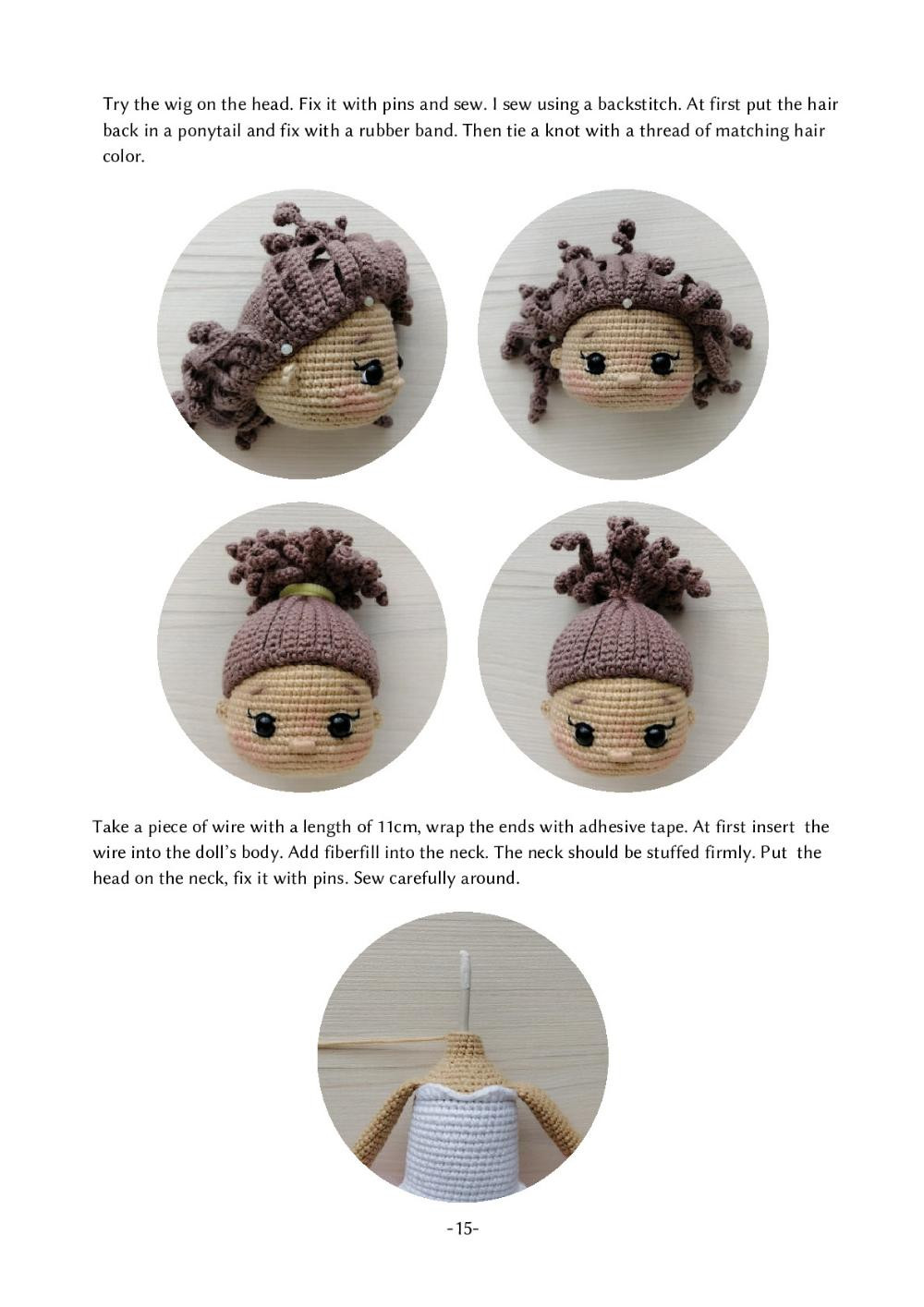 Crochet toy pattern Eva, the ballerina doll