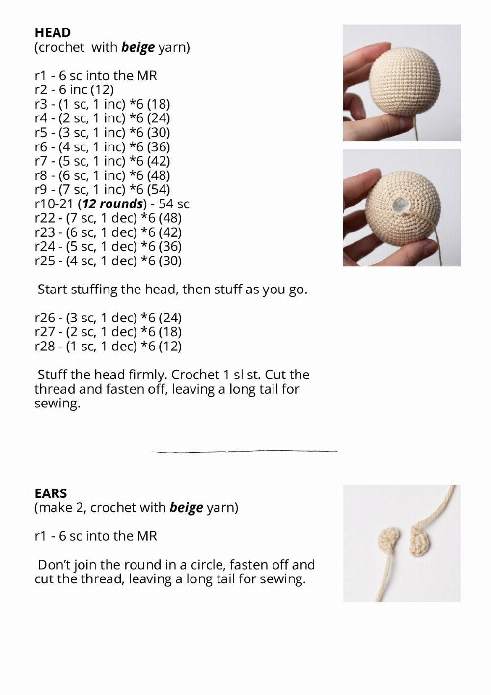 crochet toy pattern heidi