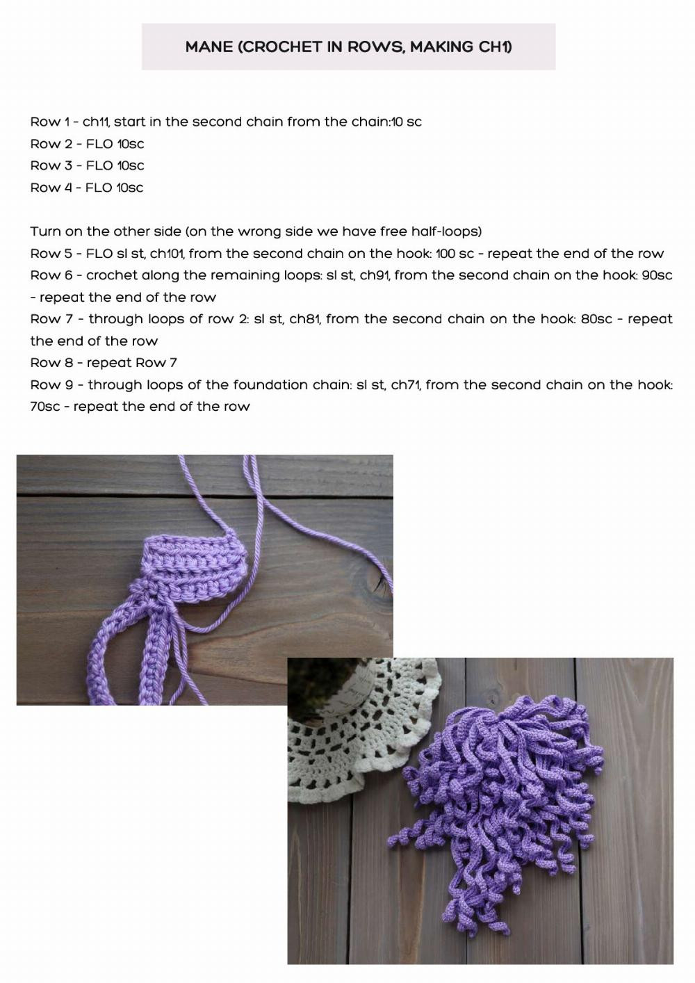 CROCHET TOY PATTERN «UNICORN LILY»