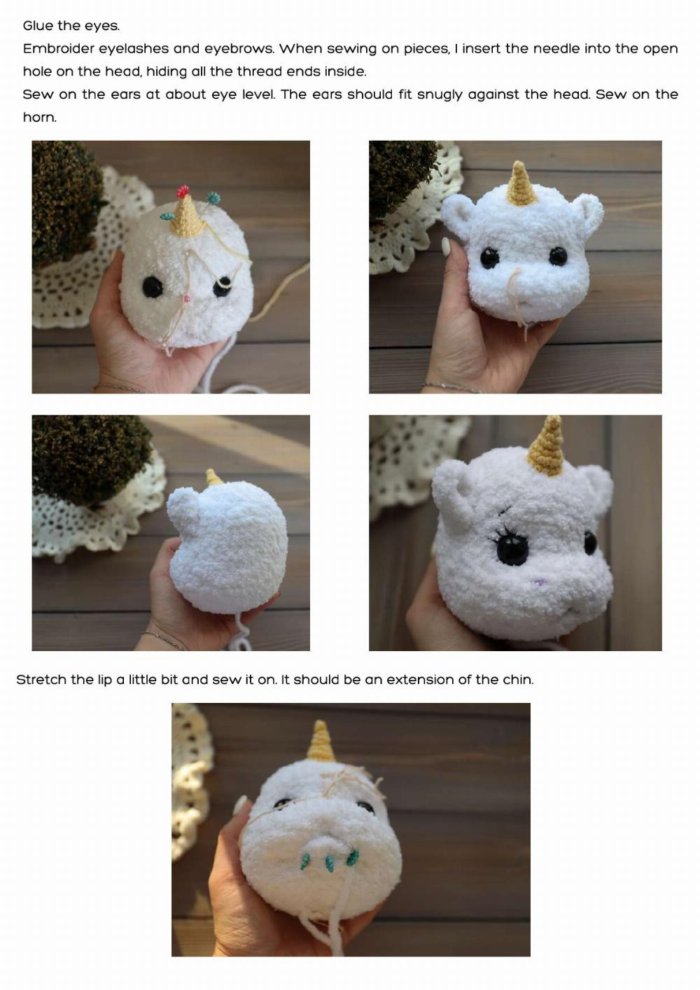 CROCHET TOY PATTERN «UNICORN LILY»