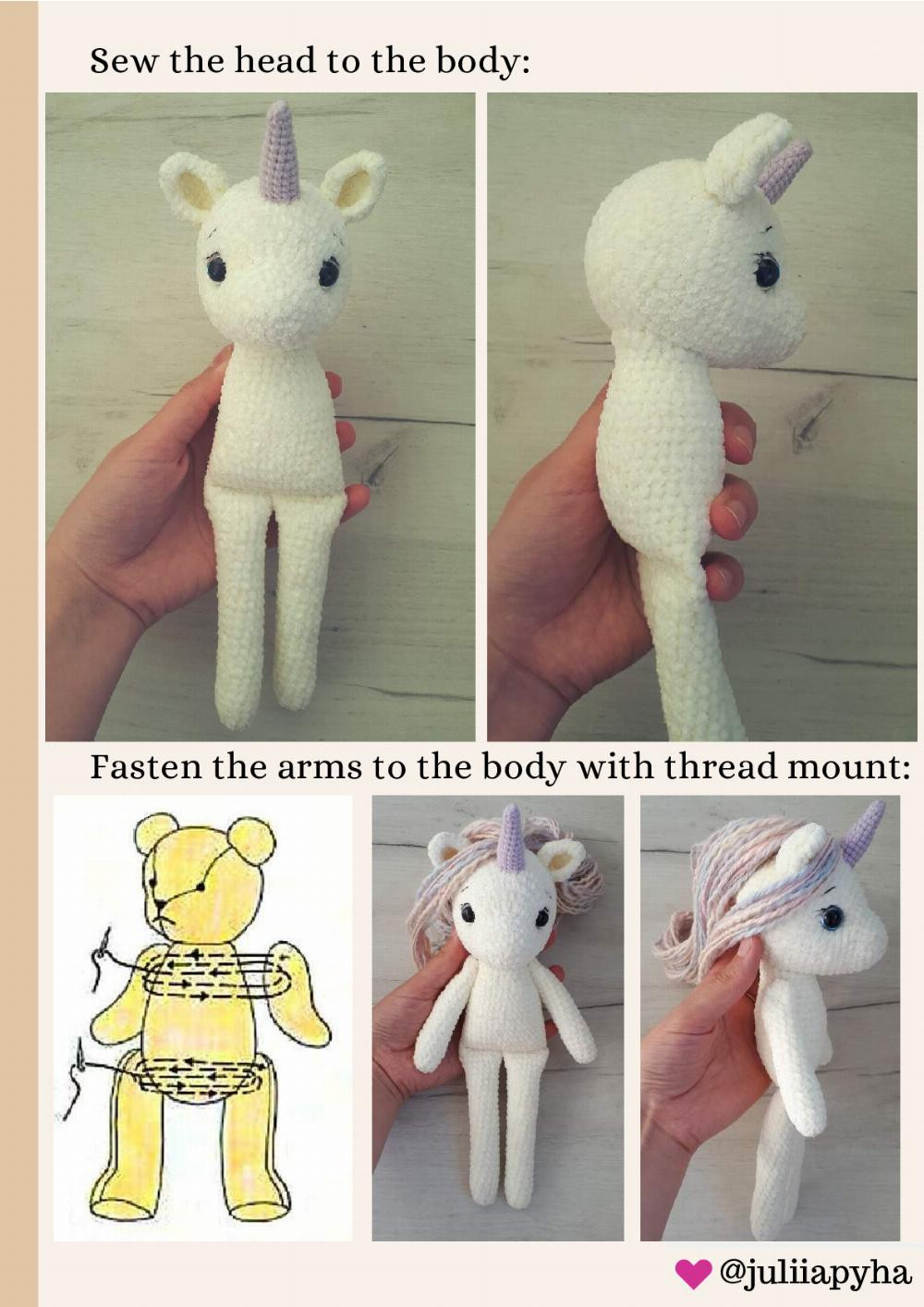 Crochet Toy Pattern Unicorn Susie