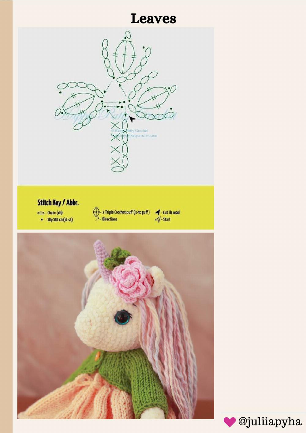 Crochet Toy Pattern Unicorn Susie