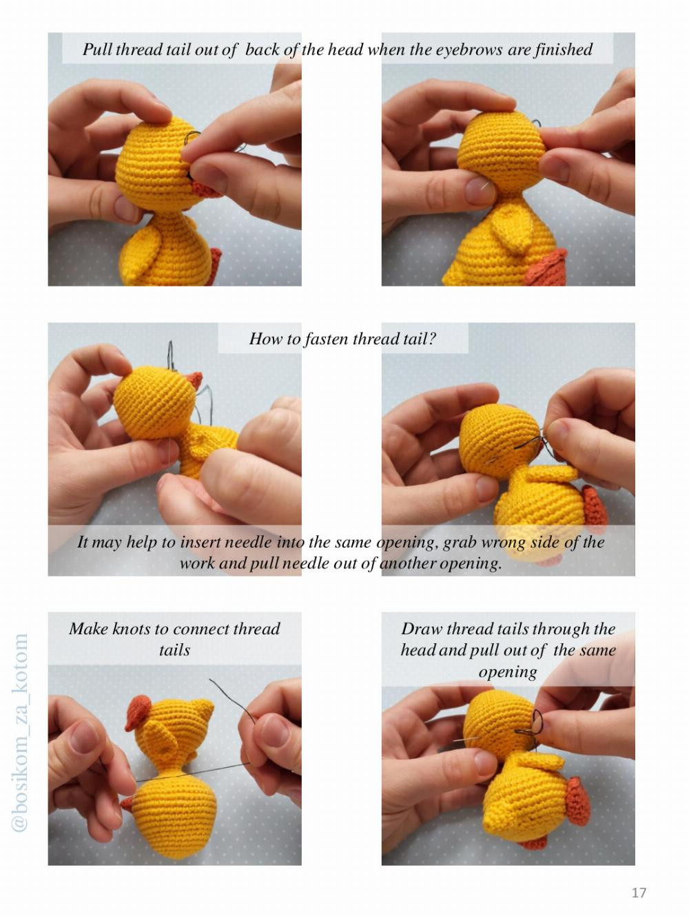 Crochet toy pattern Venya the Duckling