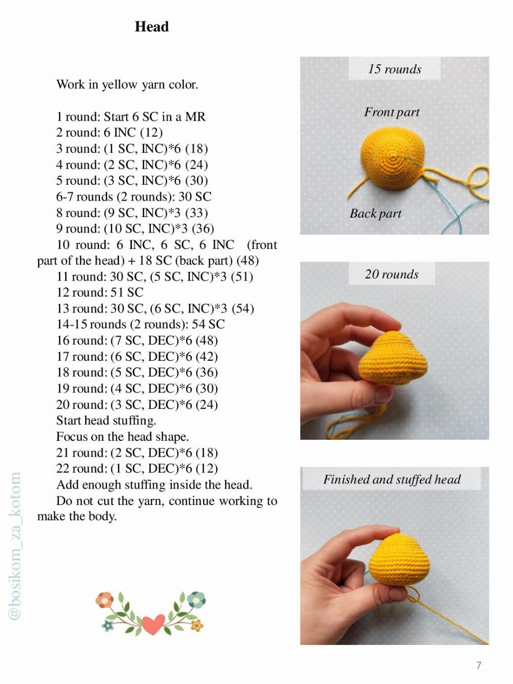 Crochet toy pattern Venya the Duckling