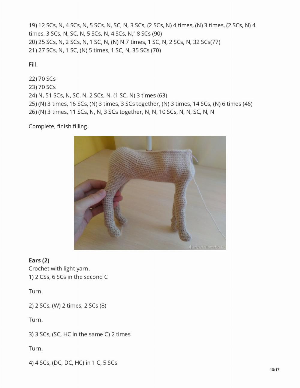 Crocheting Horse crochet pattern