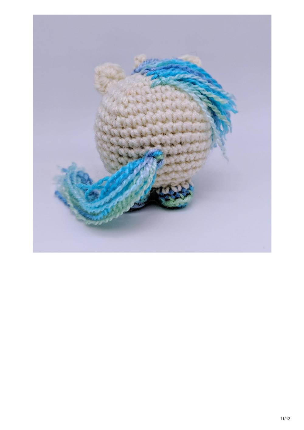 Cube Little Unicorn Amigurumi Pattern