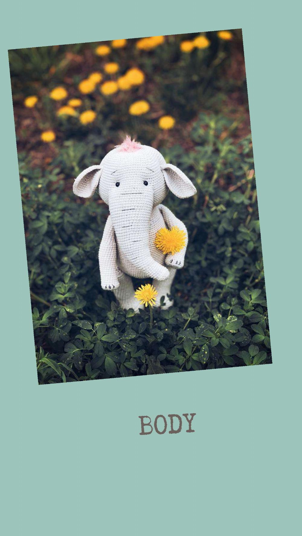 cute elephant crochet pattern