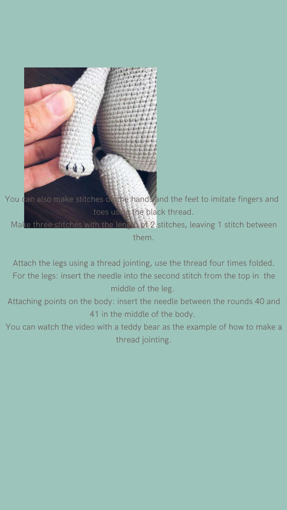 cute elephant crochet pattern