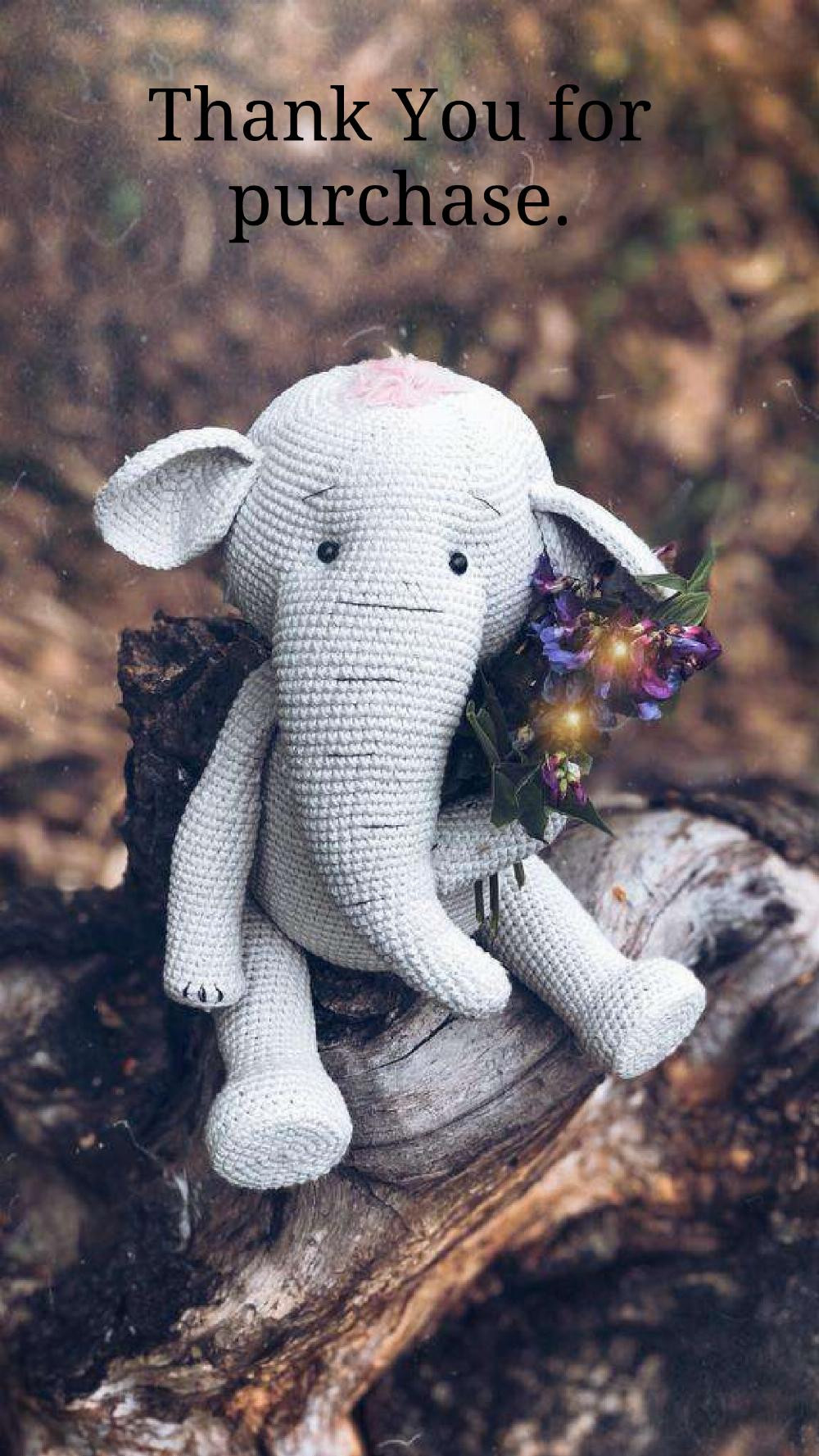 cute elephant crochet pattern