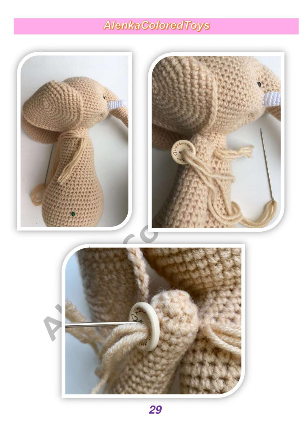 Cute knit elephant