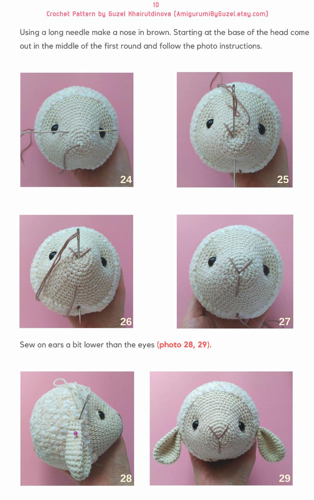 CUTE SHEEP crochet pattern