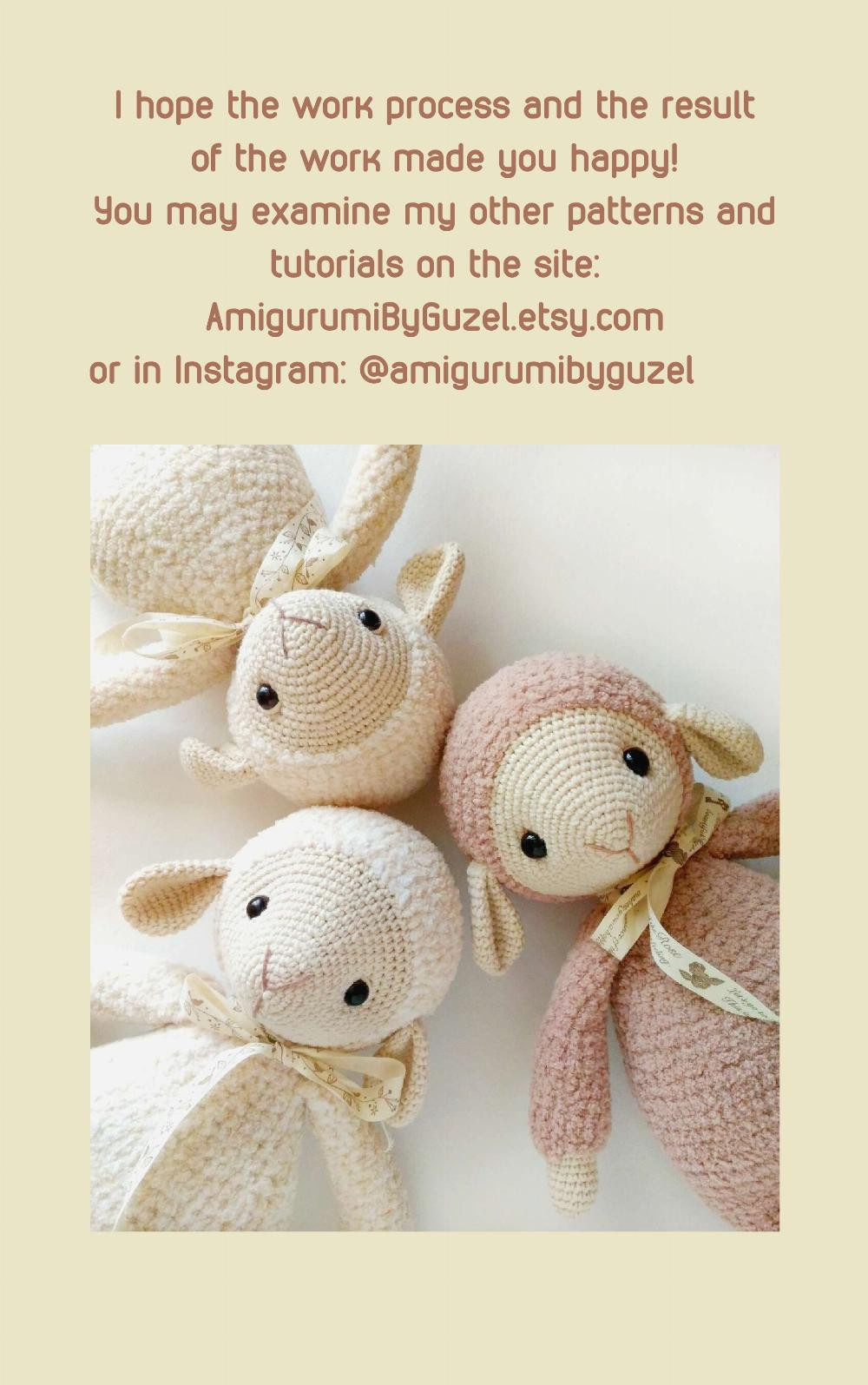 CUTE SHEEP crochet pattern