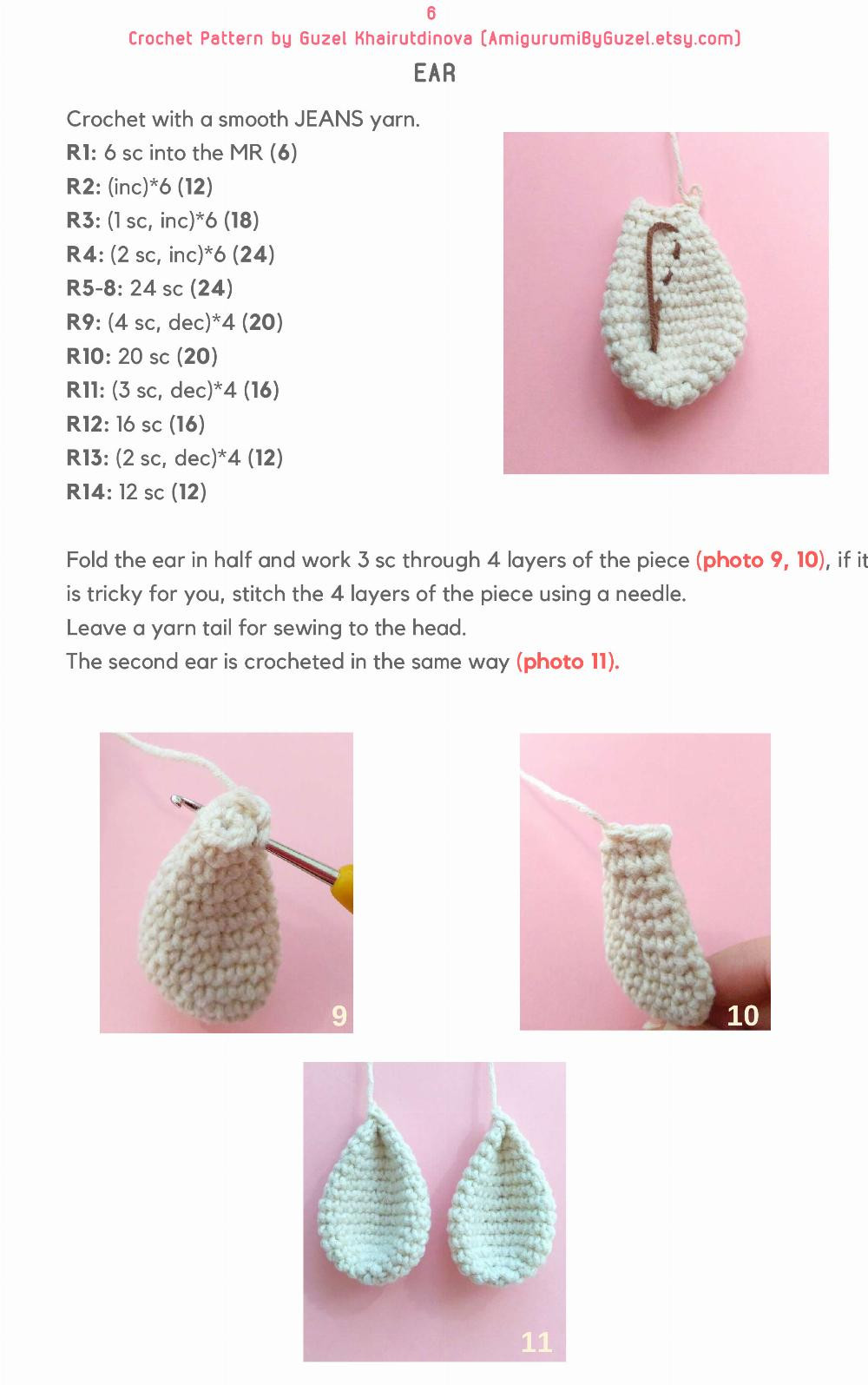 CUTE SHEEP crochet pattern