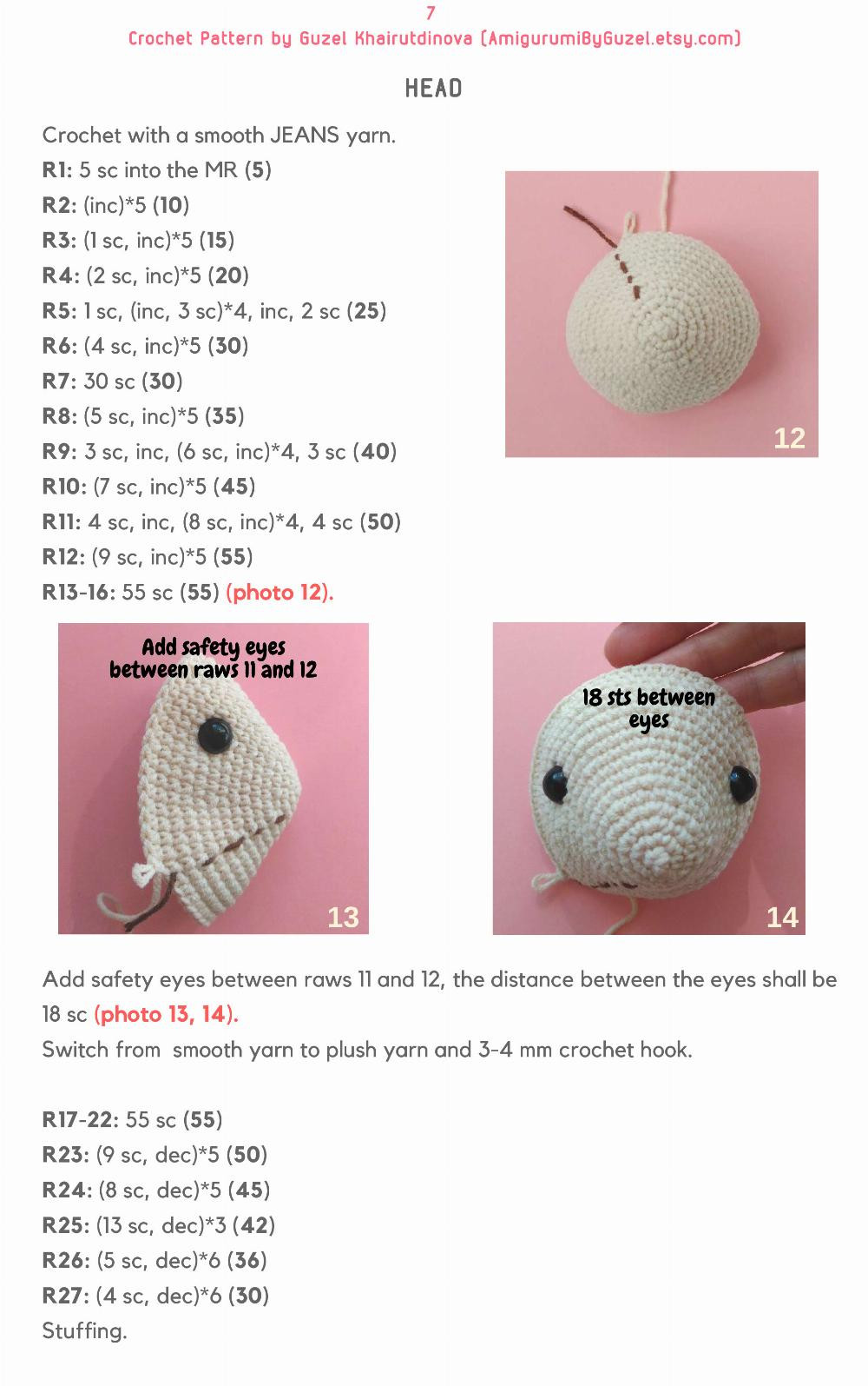 CUTE SHEEP crochet pattern