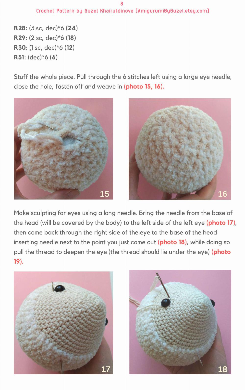 CUTE SHEEP crochet pattern