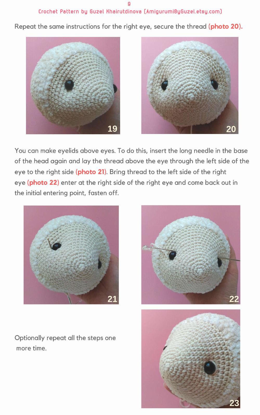 CUTE SHEEP crochet pattern