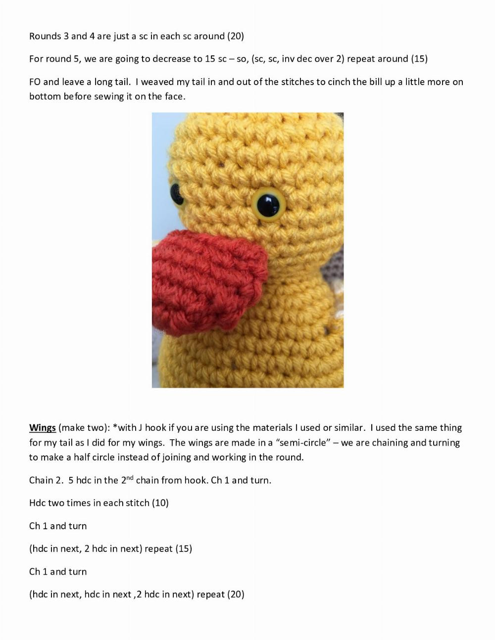 Dixie the Duckling A Burgundy Basket Pattern