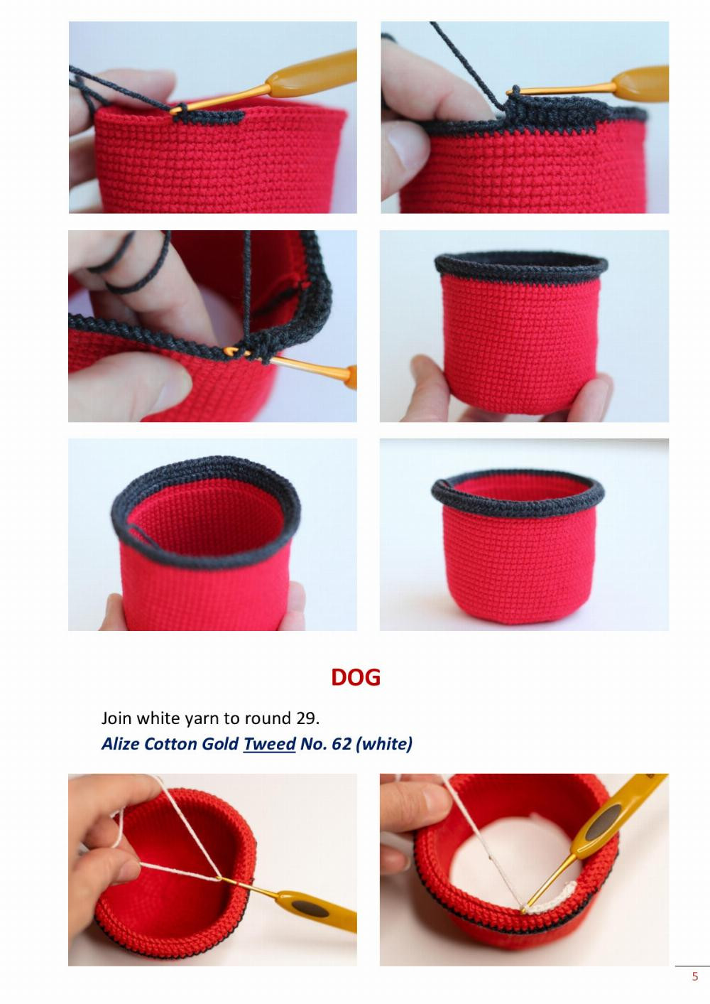 DOGS IN MUGS Crochet pattern