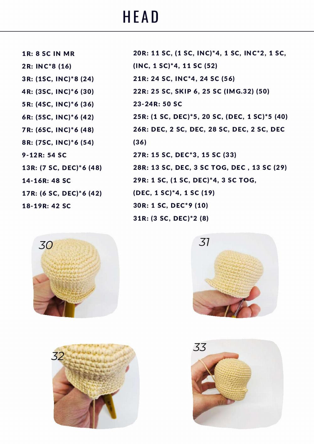 Doll Body crochet pattern