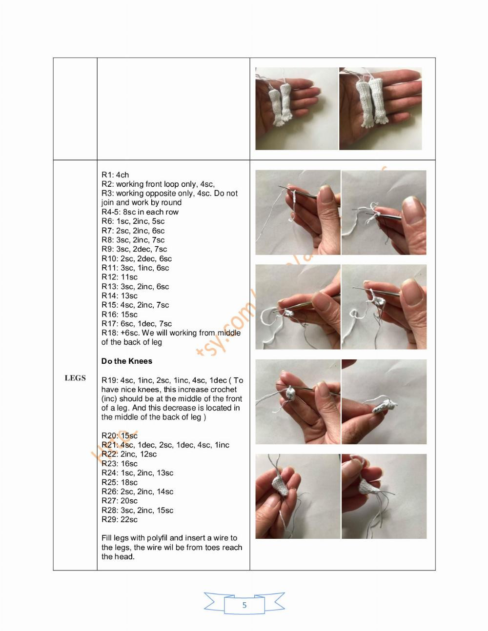 DOLL BODY CROCHET PATTERN newborn doll body