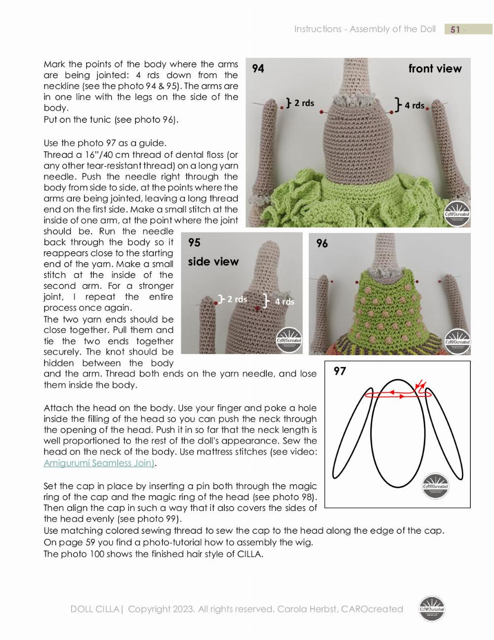 DOLL CILLA crochet pattern