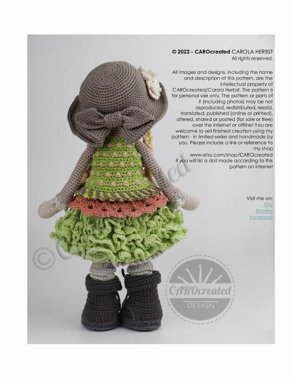 DOLL CILLA crochet pattern