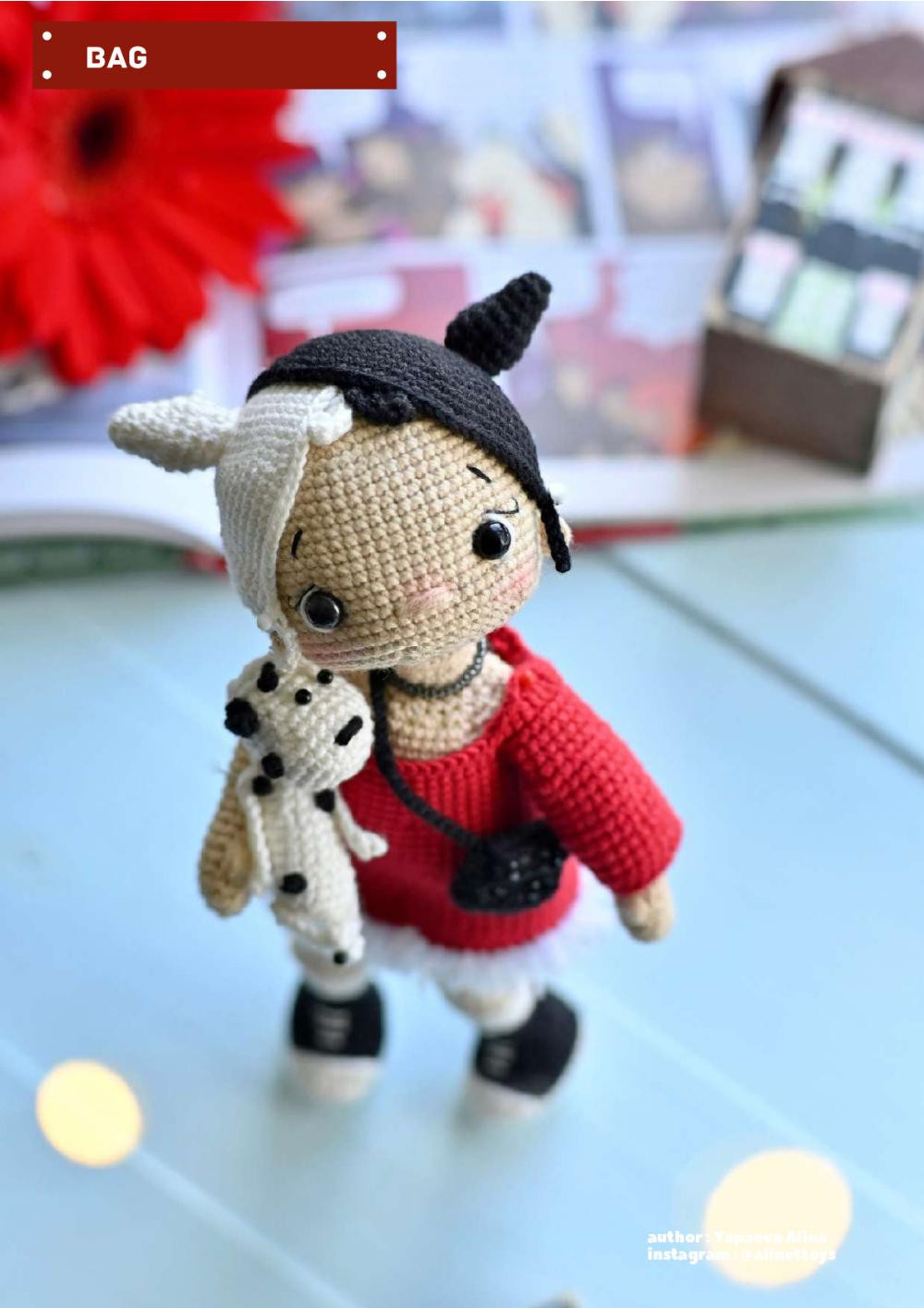 DOLL CRUELLA crochet pattern