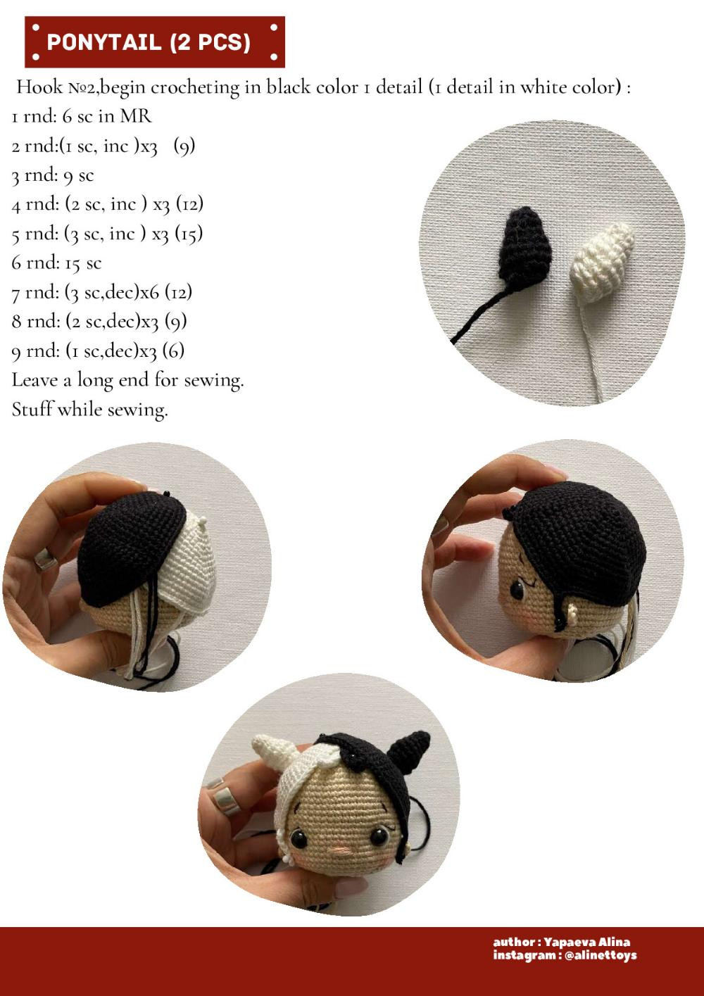 DOLL CRUELLA crochet pattern