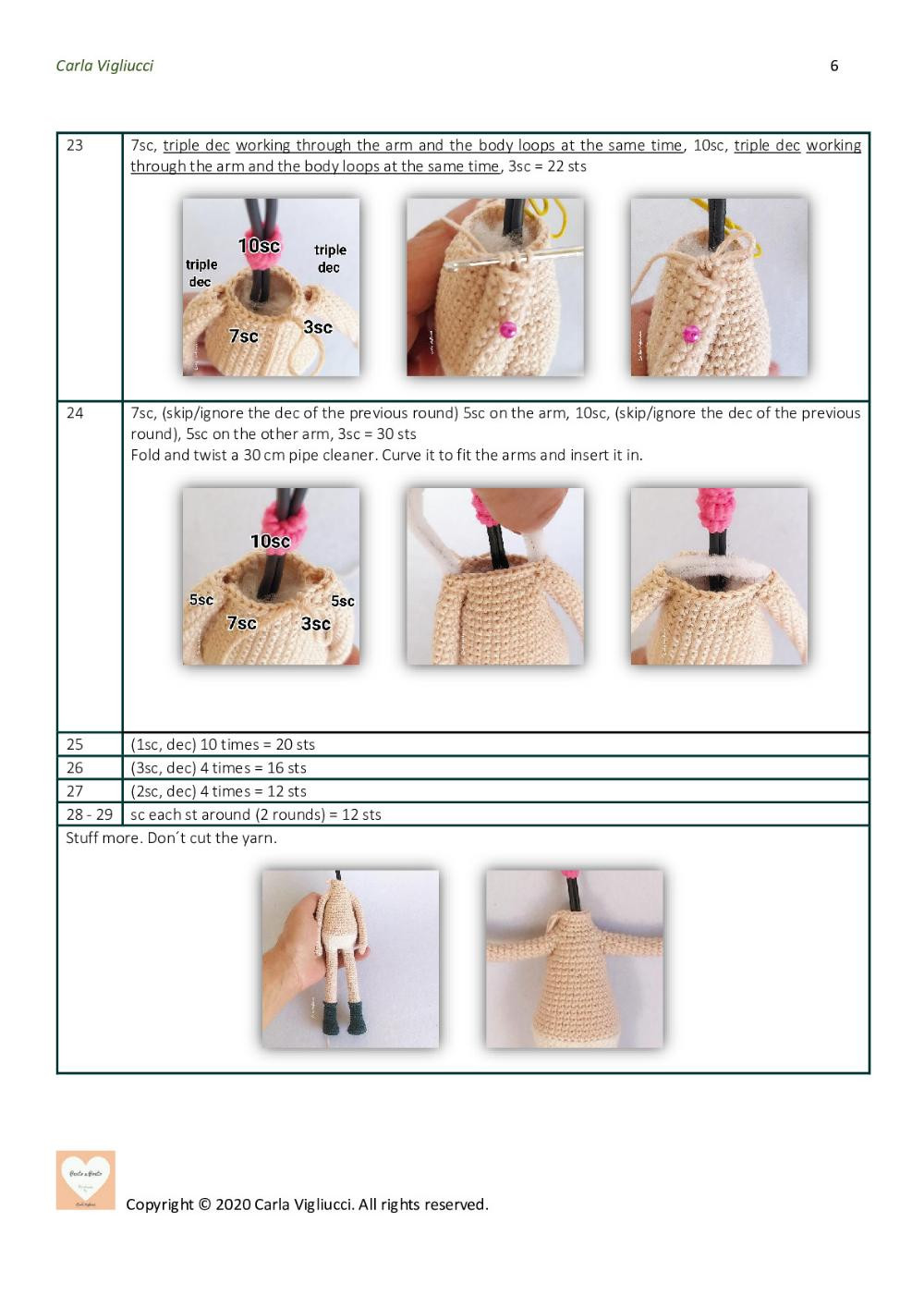 Doll Kim crochet pattern