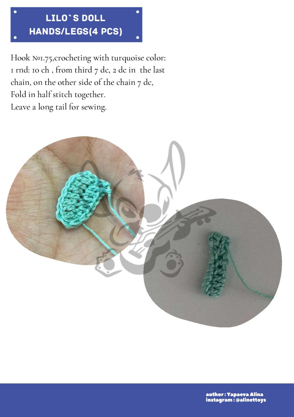 DOLL LILO crochet pattern