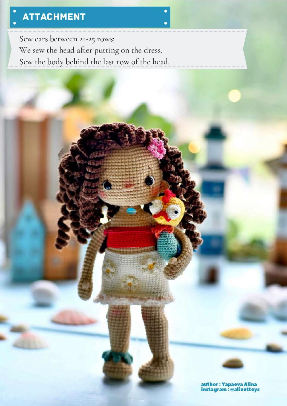 DOLL MOANA crochet pattern