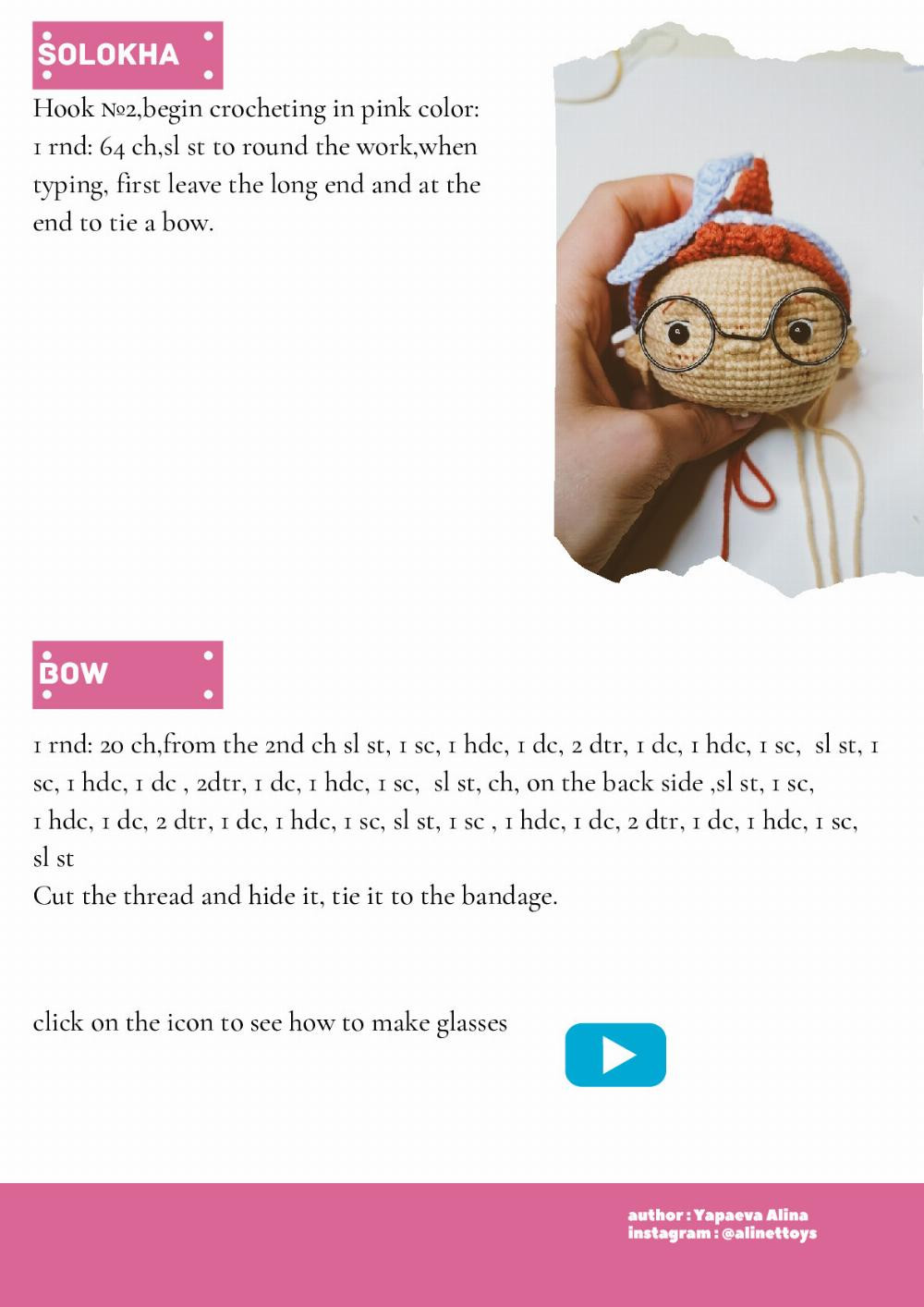 DOLLS MILLI AND MOLLI crochet pattern