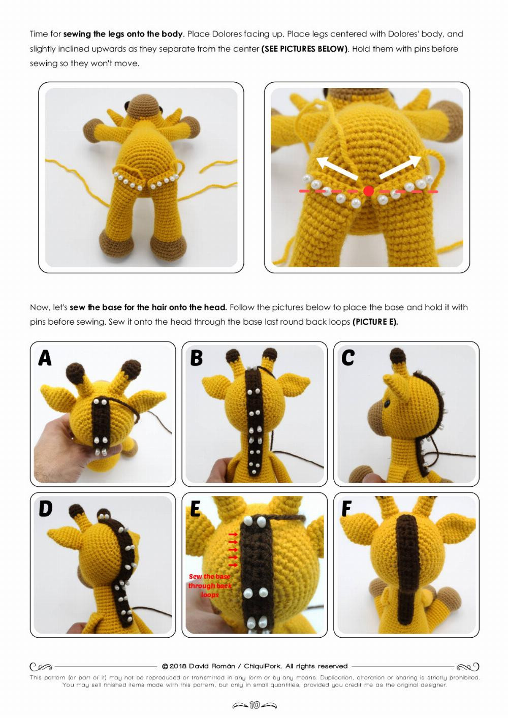 DOLORES the giraffe A pattern