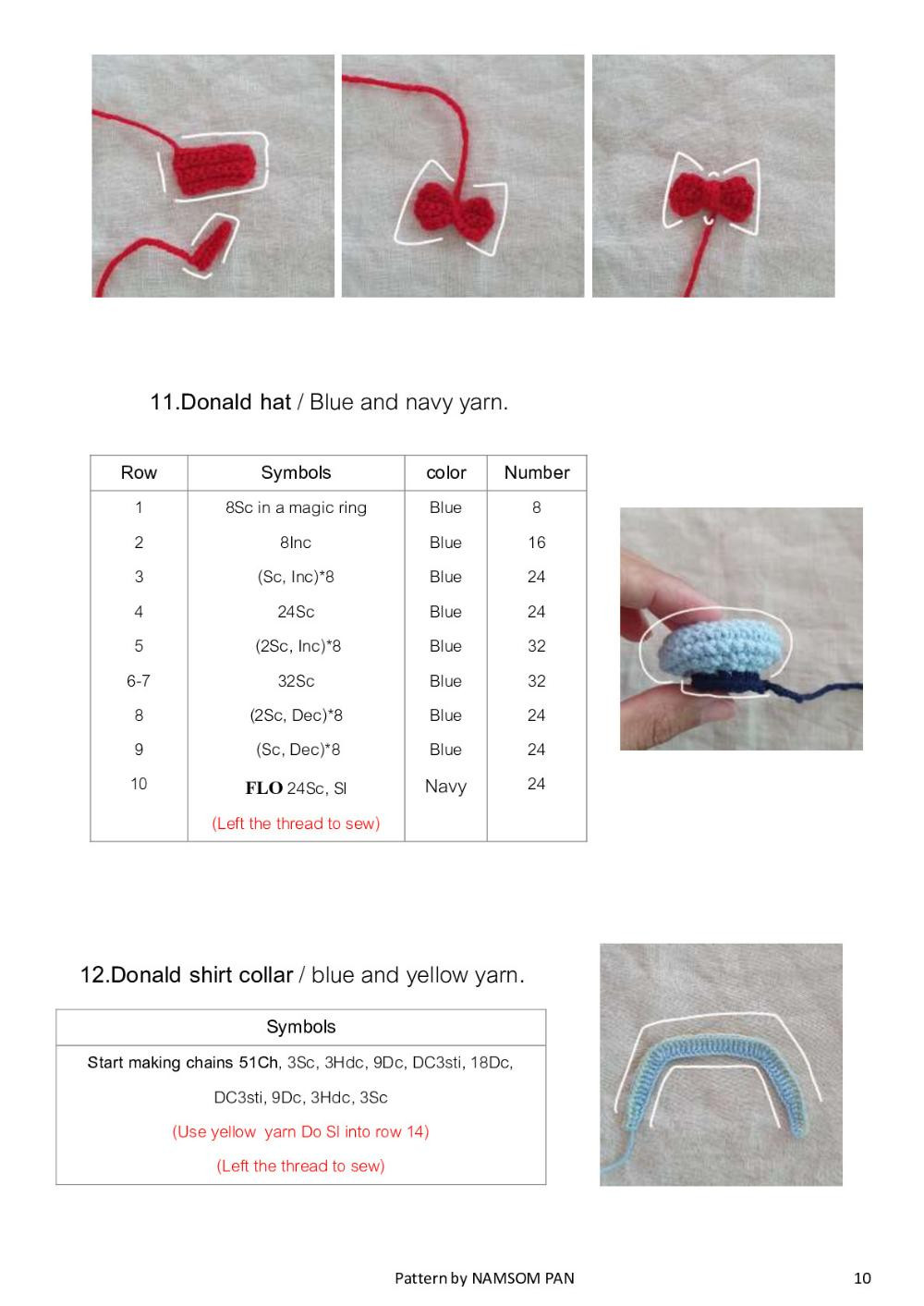 donald & daisy crochet pattern