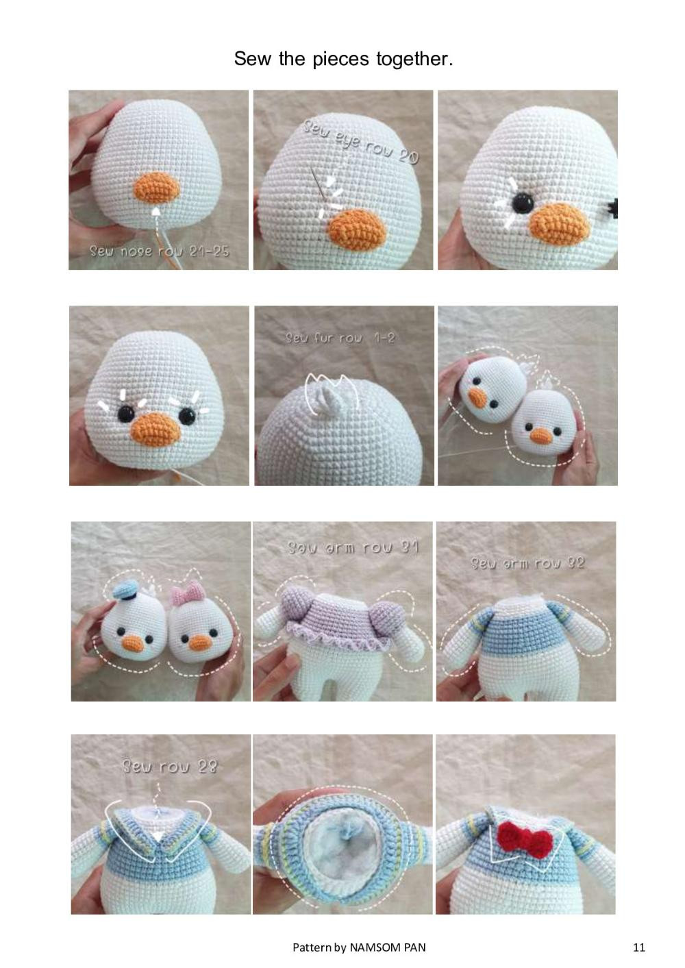 donald & daisy crochet pattern