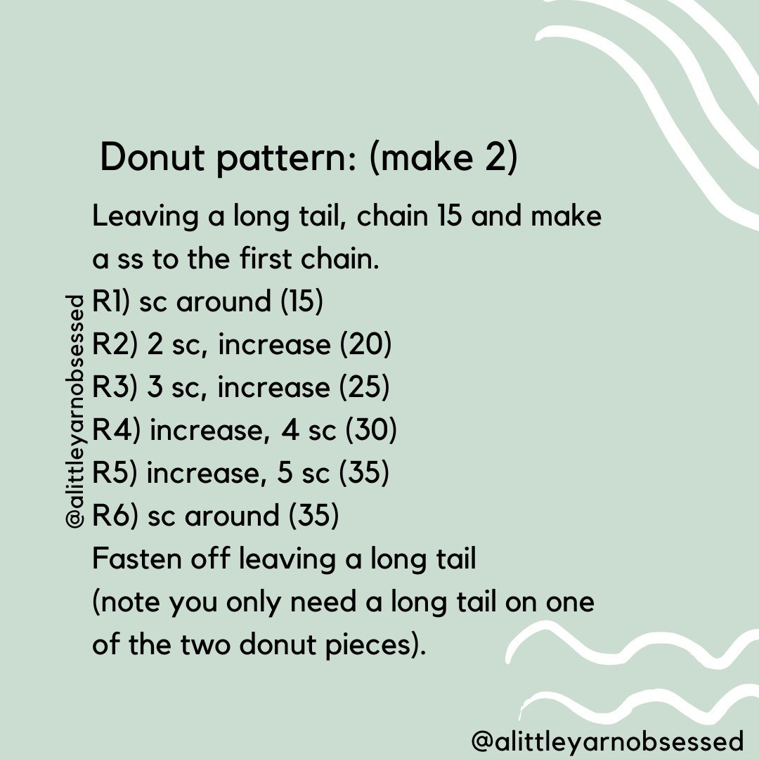 DONUT FROGS crochet pattern