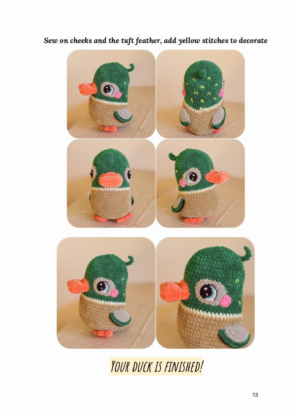 Duck crochet pattern