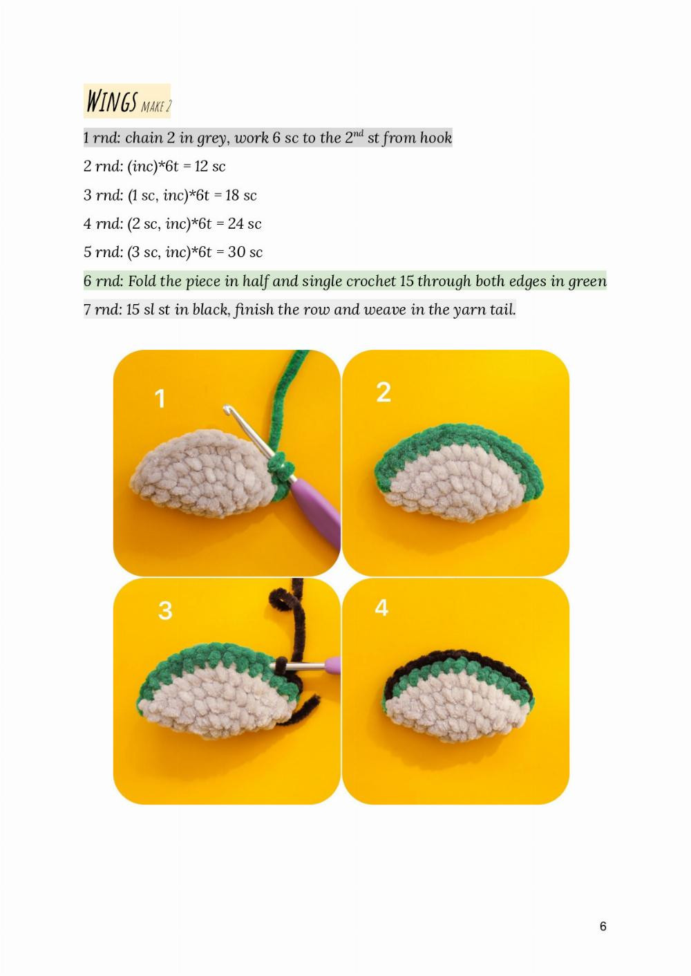 Duck crochet pattern