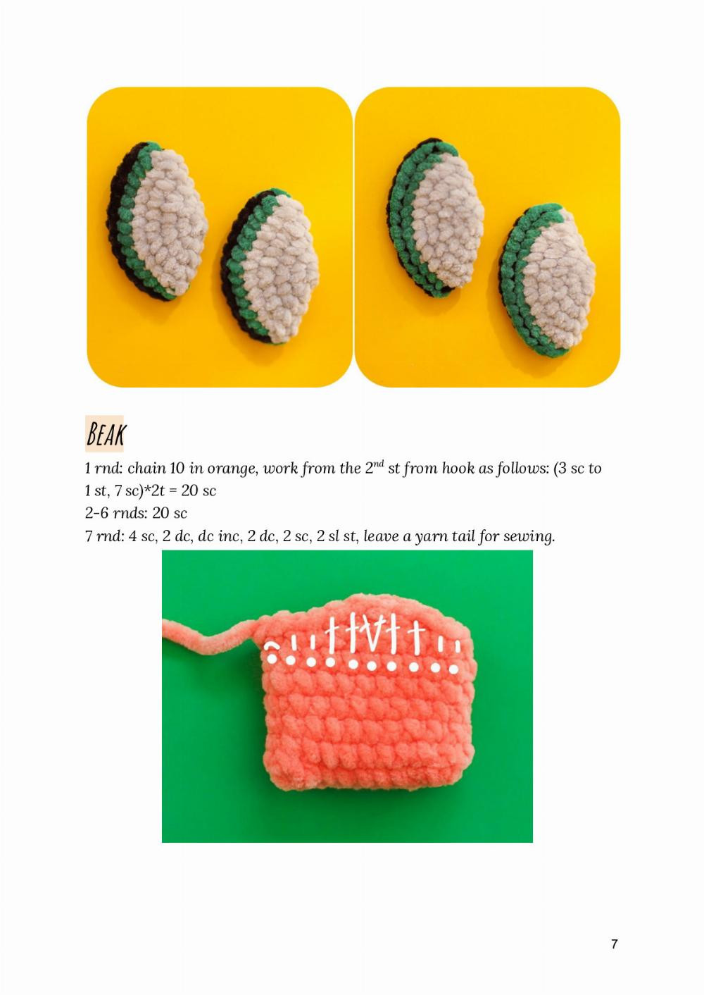 Duck crochet pattern