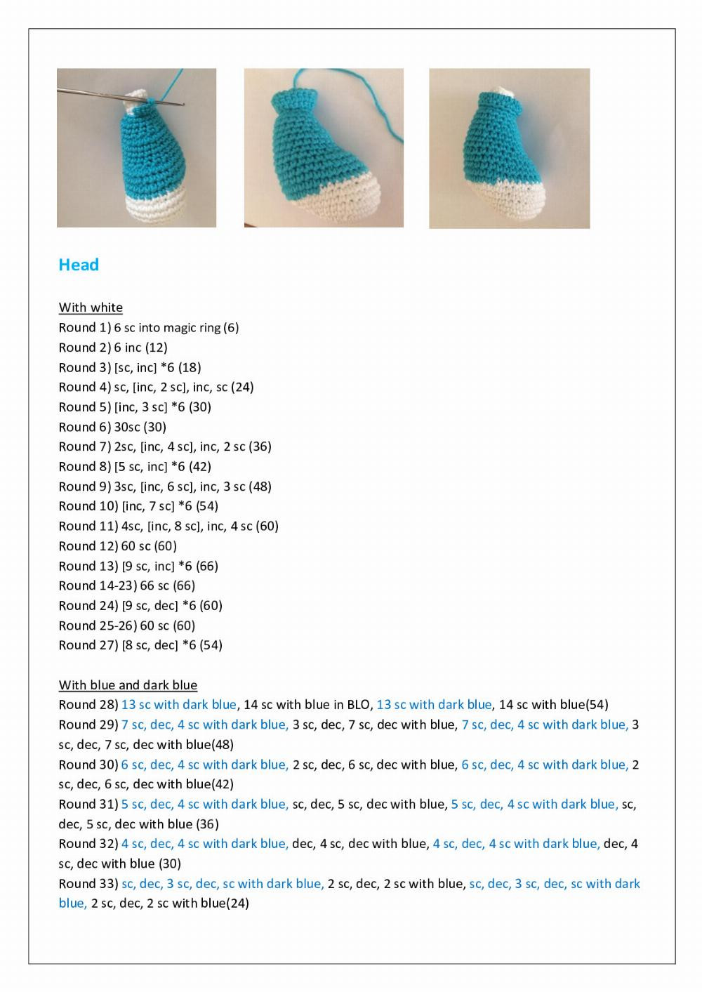 DUCK TALES crochet pattern