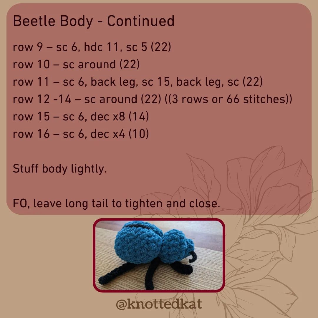 Dudley the Dung Beetle ✨ Free No Sew Pattern ✨