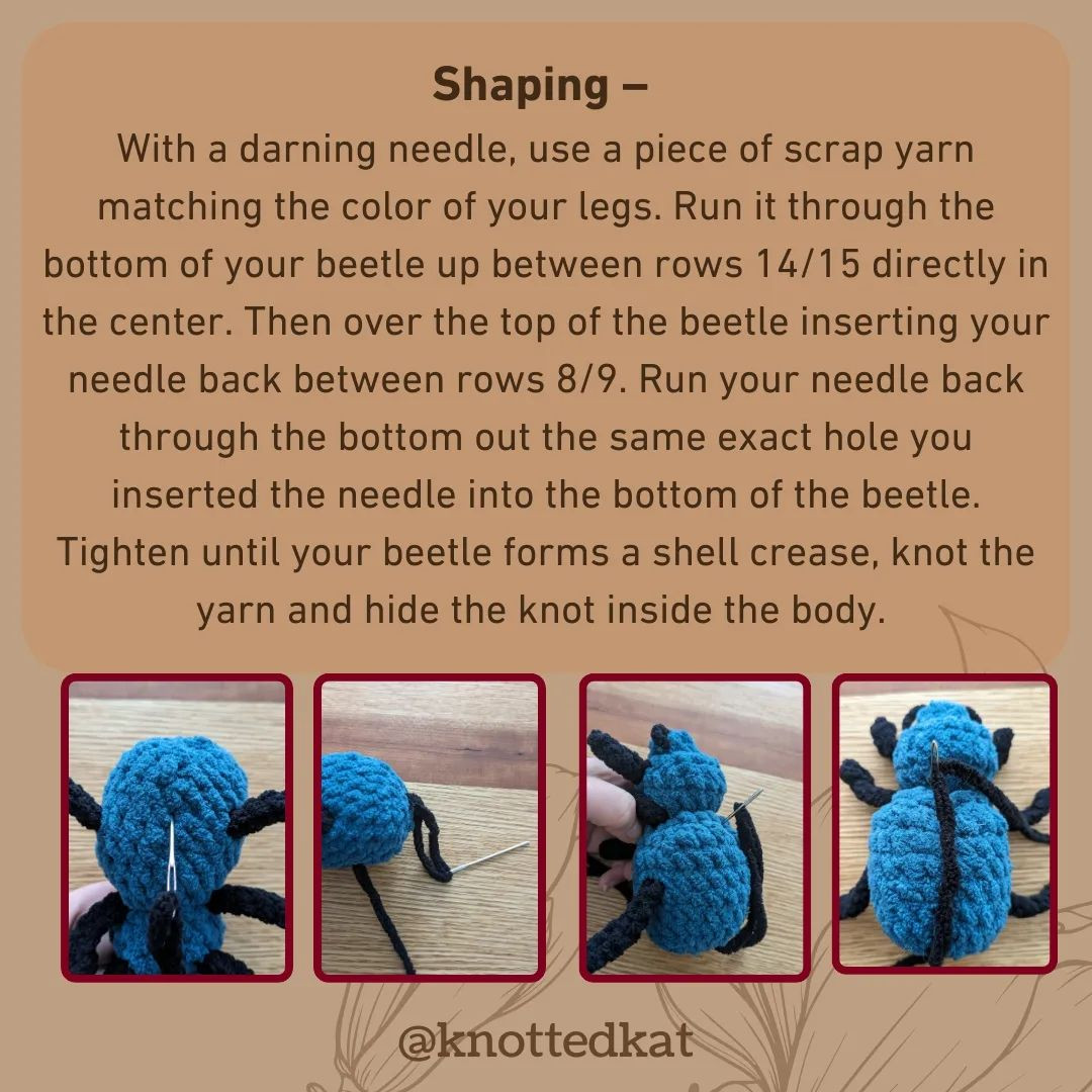 Dudley the Dung Beetle ✨ Free No Sew Pattern ✨