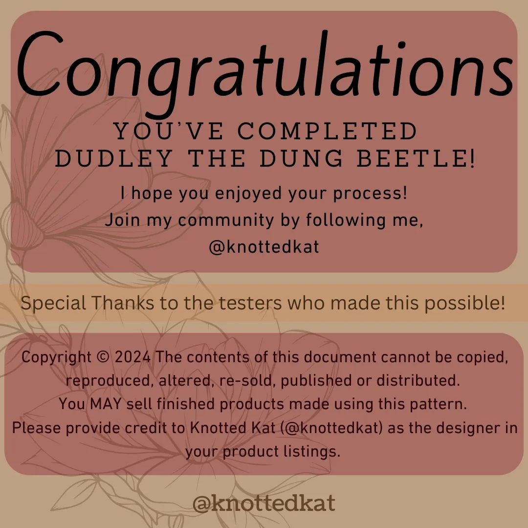 Dudley the Dung Beetle ✨ Free No Sew Pattern ✨