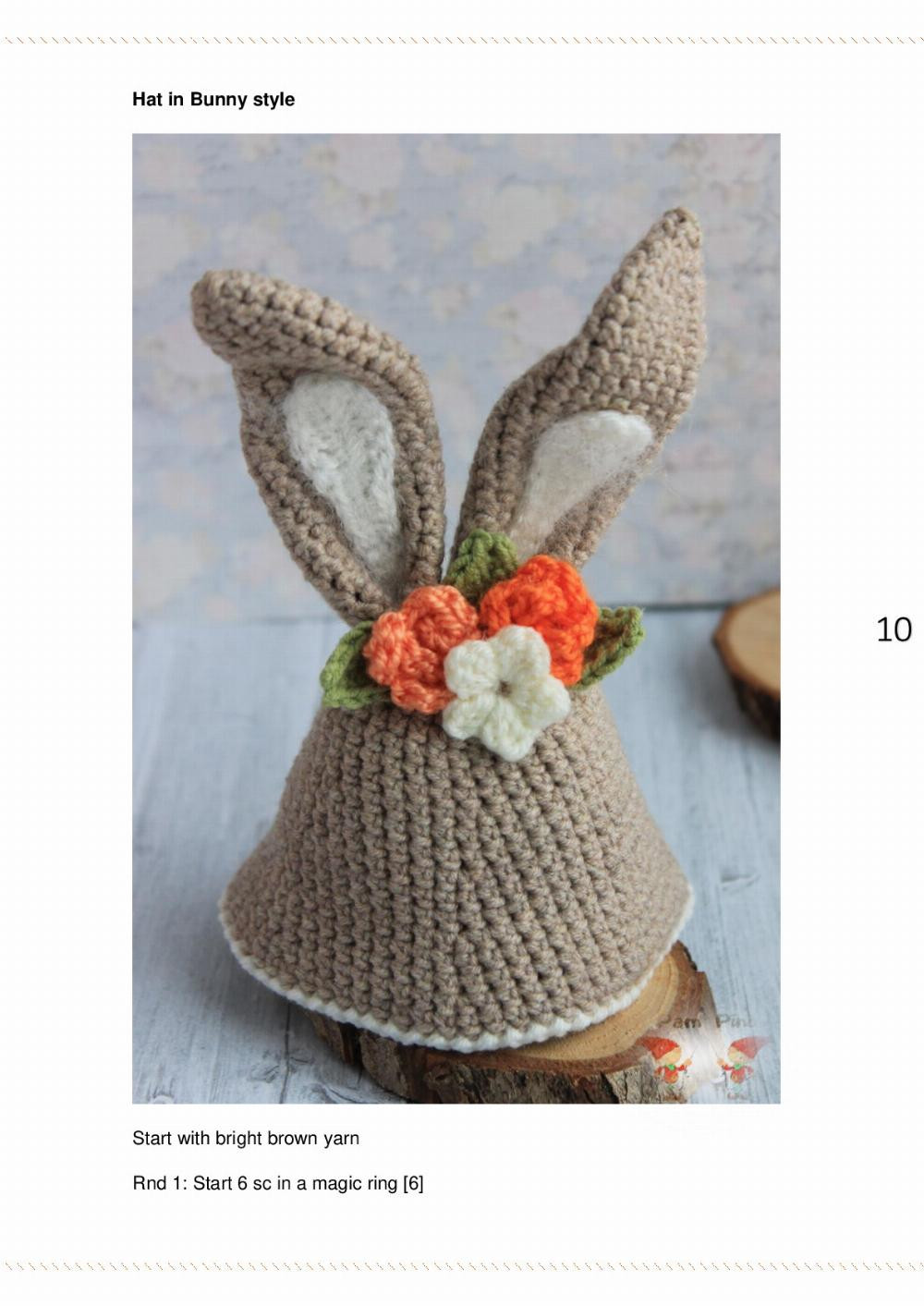 Easter Bunny gnome pattern